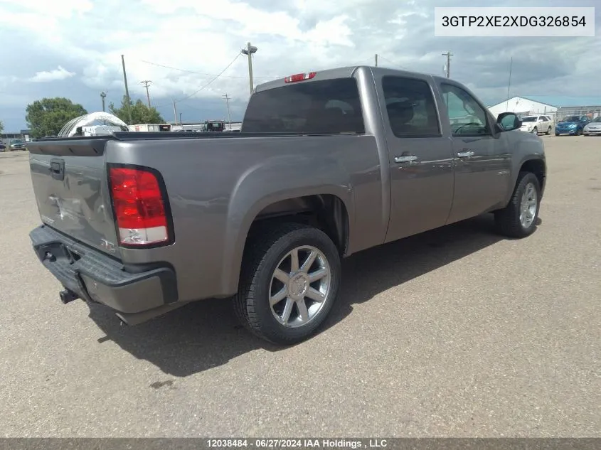 2013 GMC Sierra 1500 VIN: 3GTP2XE2XDG326854 Lot: 12038484