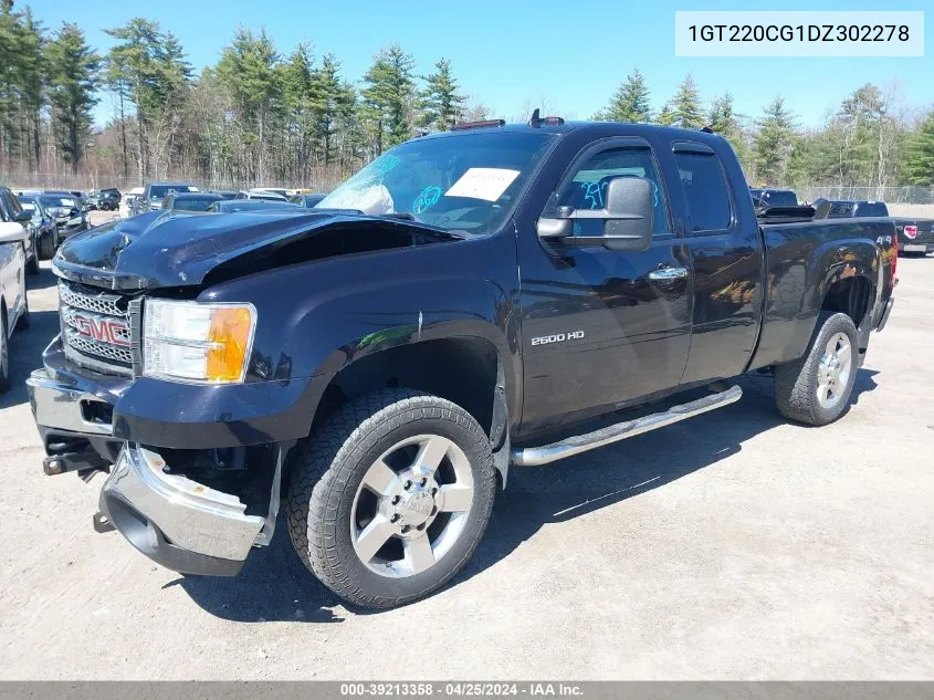 2013 GMC Sierra 2500Hd Sle VIN: 1GT220CG1DZ302278 Lot: 39260298