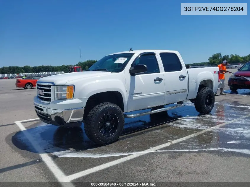 2013 GMC Sierra 1500 Sle VIN: 3GTP2VE74DG278204 Lot: 39584940