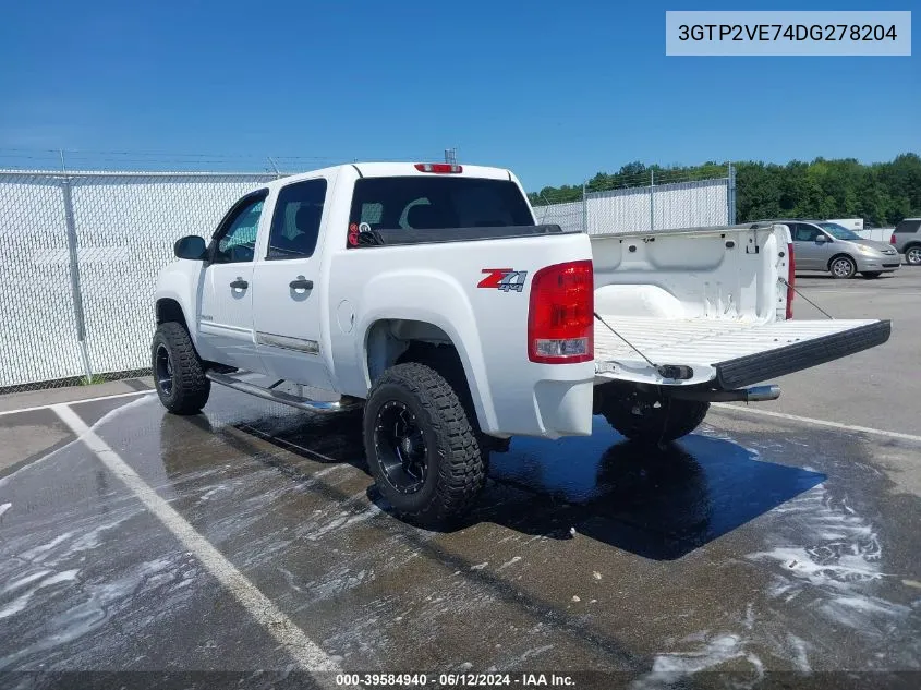 2013 GMC Sierra 1500 Sle VIN: 3GTP2VE74DG278204 Lot: 39584940