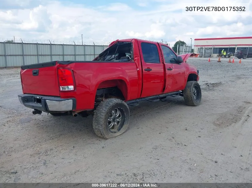 2013 GMC Sierra 1500 Sle VIN: 3GTP2VE78DG175352 Lot: 39617222