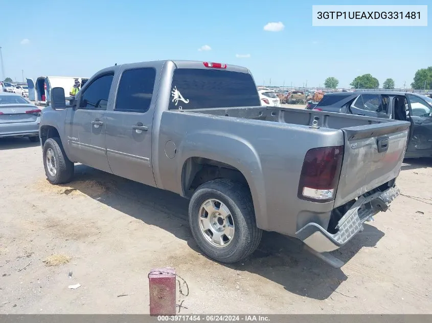 2013 GMC Sierra 1500 Sl VIN: 3GTP1UEAXDG331481 Lot: 39717454