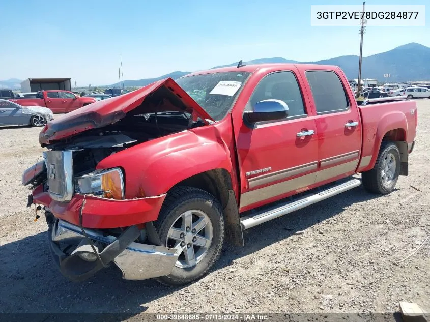 2013 GMC Sierra 1500 Sle VIN: 3GTP2VE78DG284877 Lot: 39848685