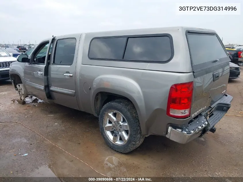 2013 GMC Sierra 1500 Sle VIN: 3GTP2VE73DG314996 Lot: 39890686