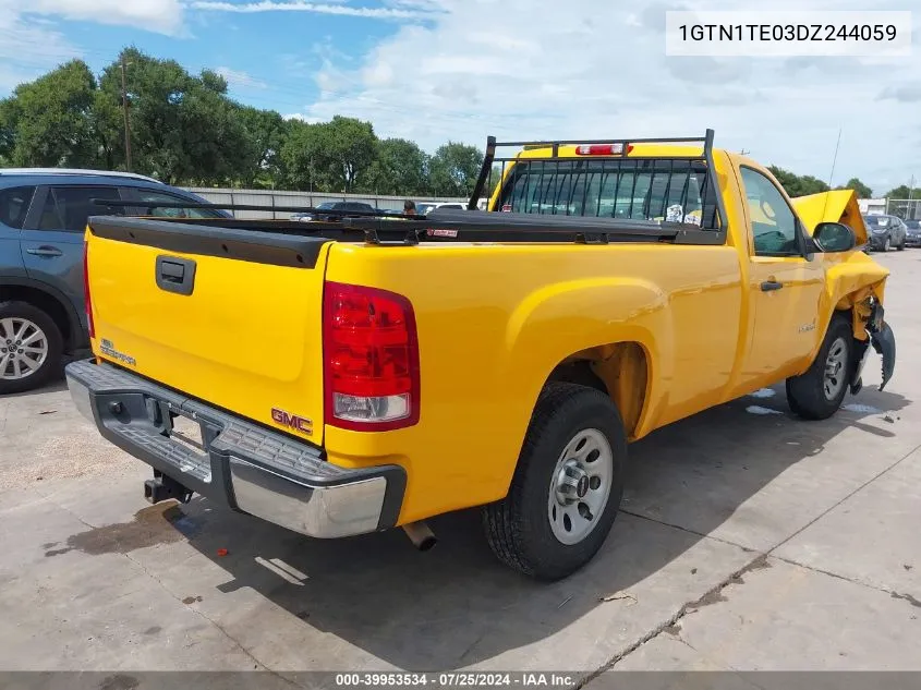 2013 GMC Sierra 1500 Work Truck VIN: 1GTN1TE03DZ244059 Lot: 39953534