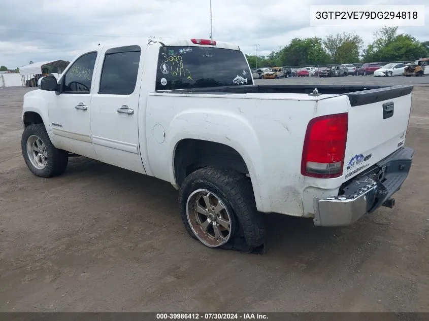 3GTP2VE79DG294818 2013 GMC Sierra 1500 Sle