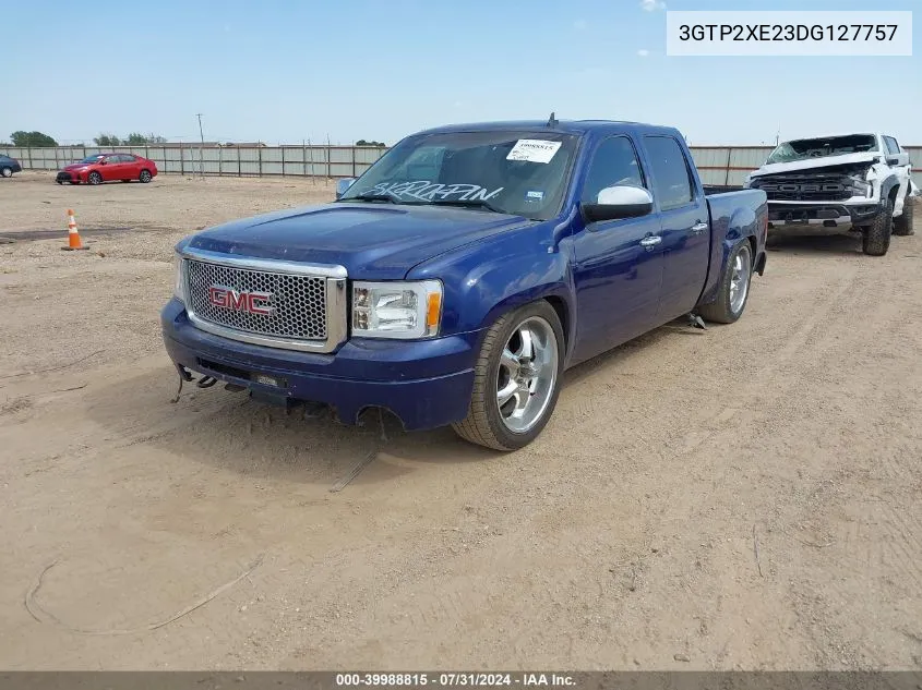 2013 GMC Sierra 1500 Denali VIN: 3GTP2XE23DG127757 Lot: 39988815