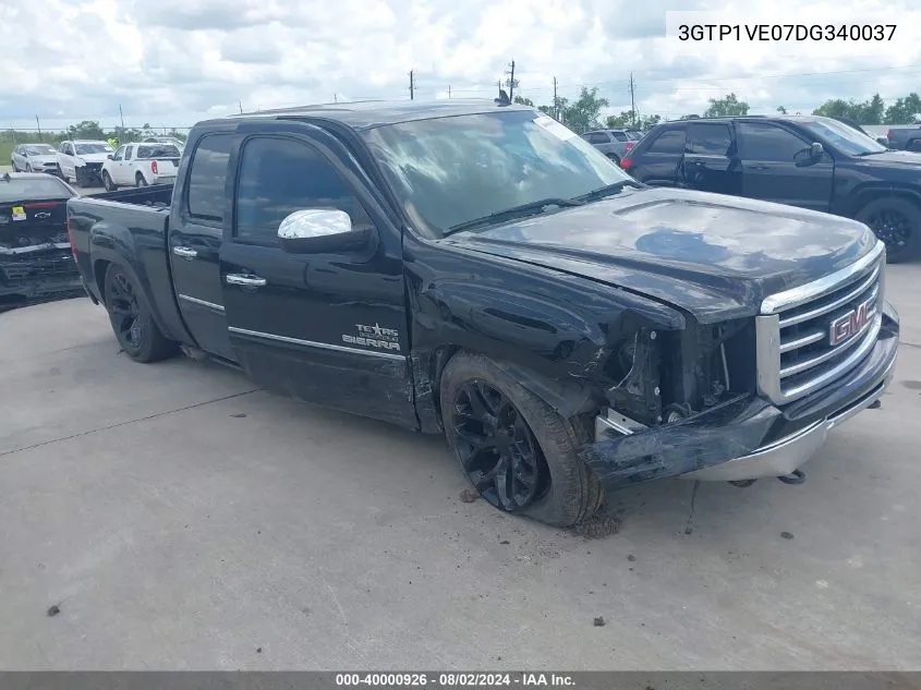 2013 GMC Sierra 1500 Sle VIN: 3GTP1VE07DG340037 Lot: 40000926