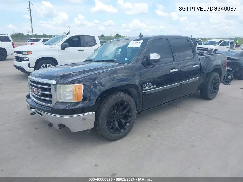 2013 GMC Sierra 1500 Sle VIN: 3GTP1VE07DG340037 Lot: 40000926