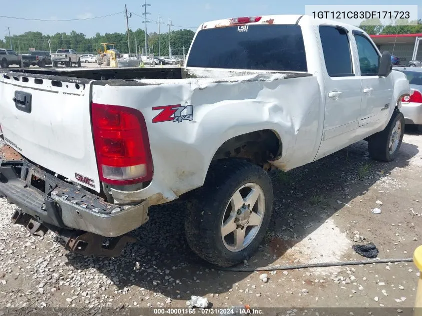 2013 GMC Sierra 2500Hd Slt VIN: 1GT121C83DF171723 Lot: 40001165