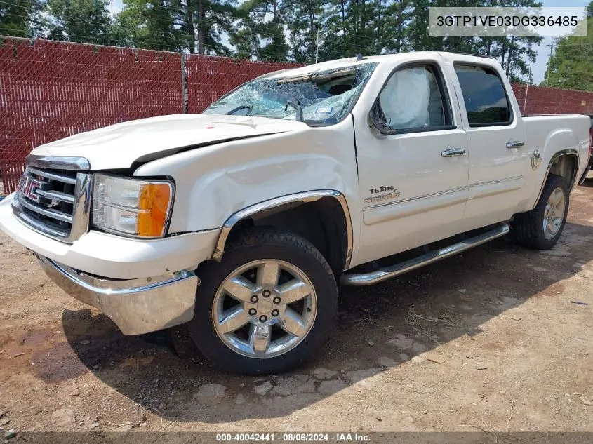 2013 GMC Sierra 1500 Sle VIN: 3GTP1VE03DG336485 Lot: 40042441