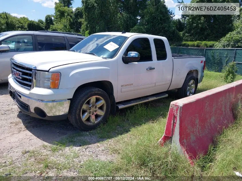 2013 GMC Sierra 1500 Slt VIN: 1GTR2WE76DZ405453 Lot: 40067787