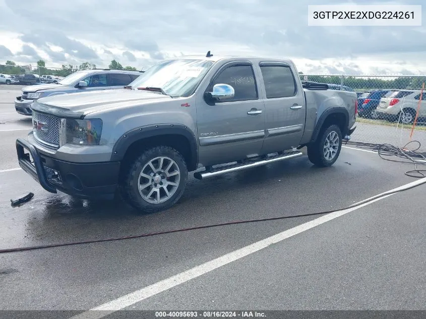 2013 GMC Sierra 1500 Denali VIN: 3GTP2XE2XDG224261 Lot: 40095693