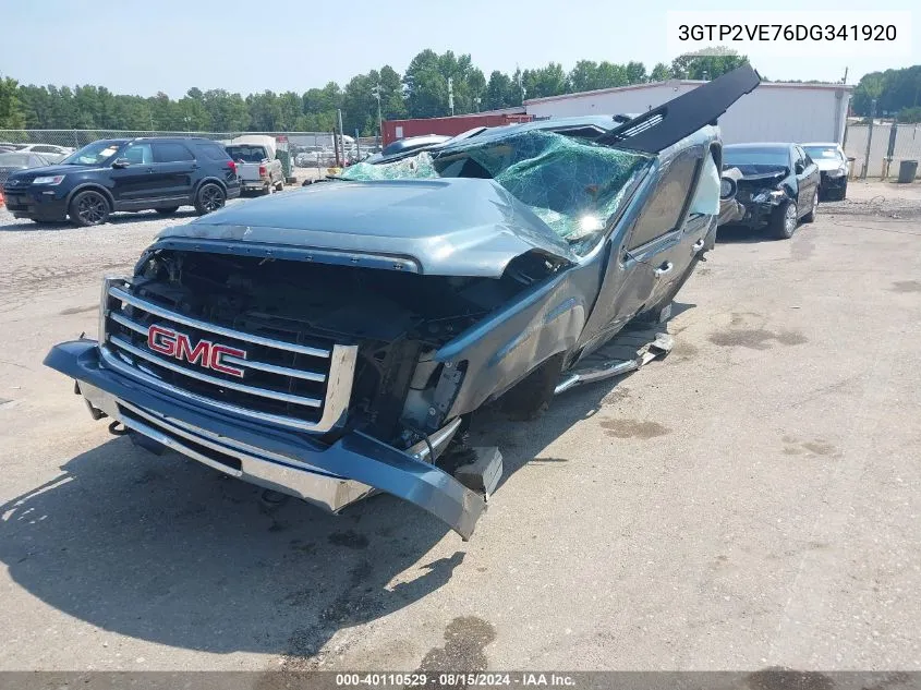 2013 GMC Sierra 1500 Sle VIN: 3GTP2VE76DG341920 Lot: 40110529