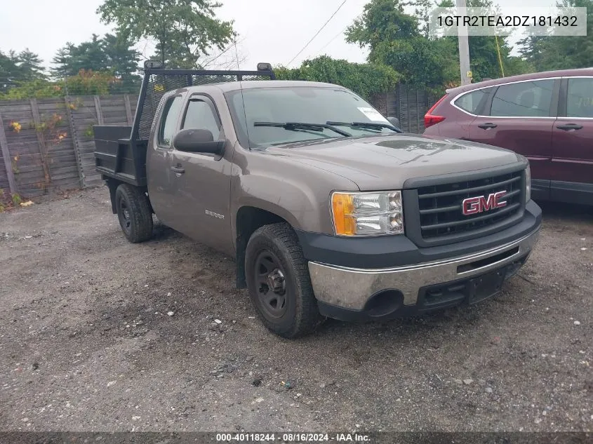 2013 GMC Sierra 1500 Work Truck VIN: 1GTR2TEA2DZ181432 Lot: 40118244