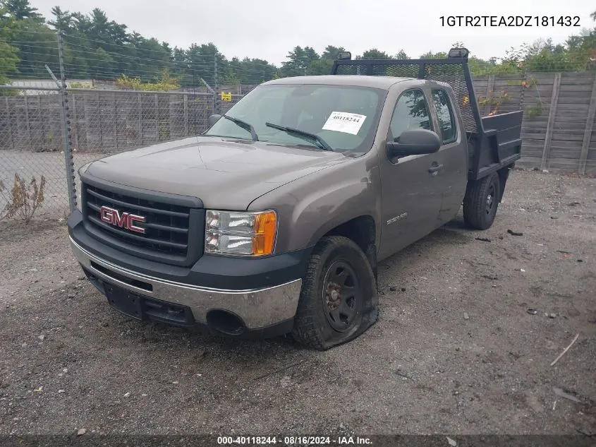 2013 GMC Sierra 1500 Work Truck VIN: 1GTR2TEA2DZ181432 Lot: 40118244