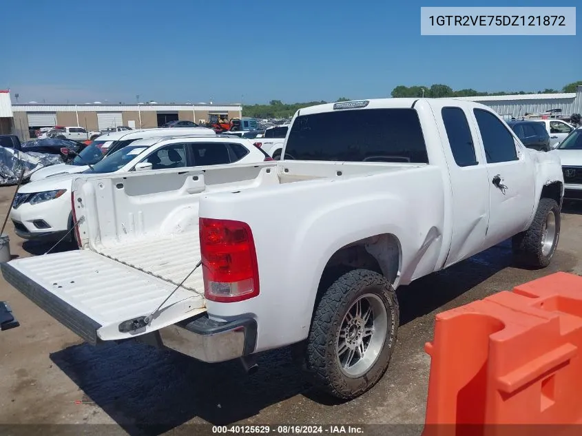 2013 GMC Sierra 1500 Sle VIN: 1GTR2VE75DZ121872 Lot: 40125629