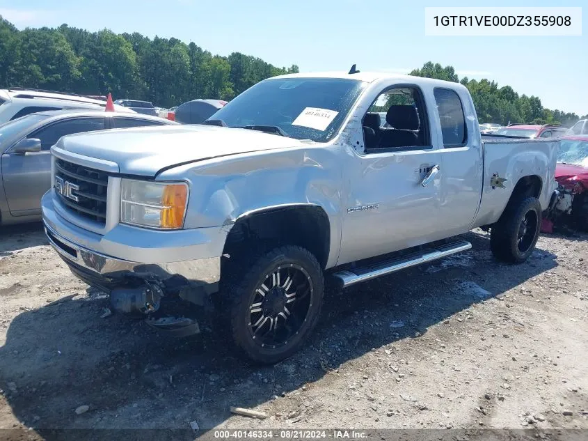 2013 GMC Sierra 1500 Sle VIN: 1GTR1VE00DZ355908 Lot: 40146334