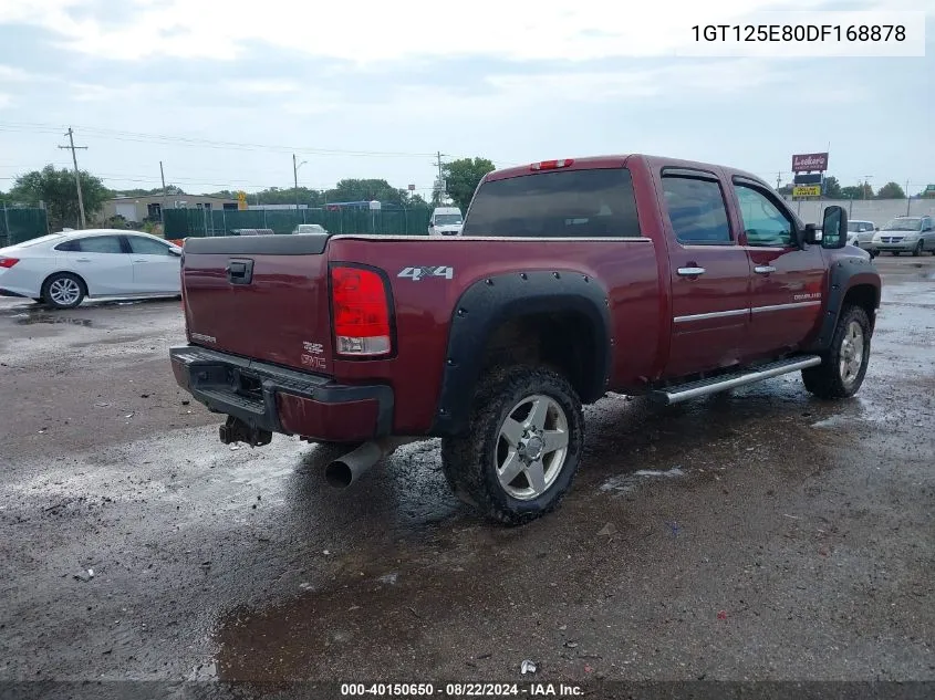 2013 GMC Sierra 2500Hd Denali VIN: 1GT125E80DF168878 Lot: 40150650