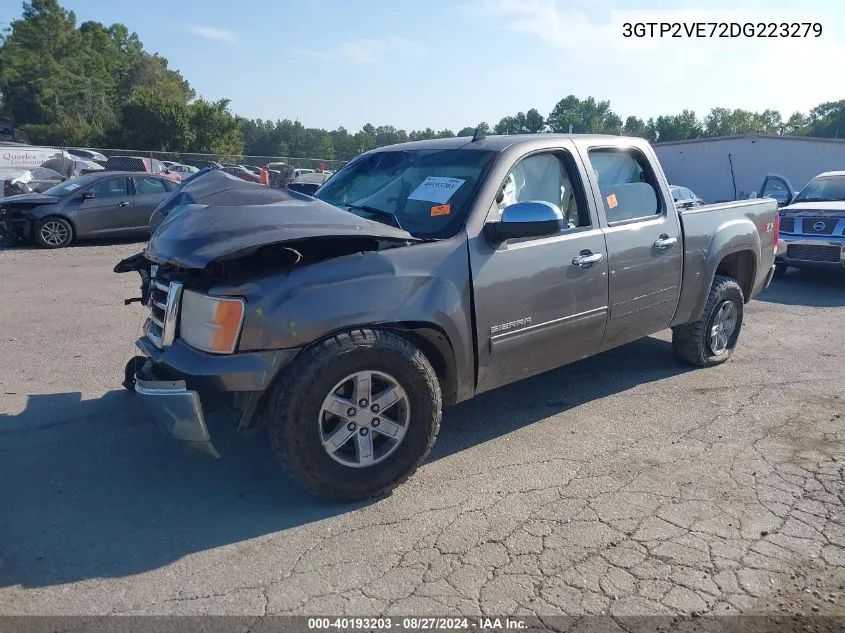 2013 GMC Sierra 1500 Sle VIN: 3GTP2VE72DG223279 Lot: 40193203