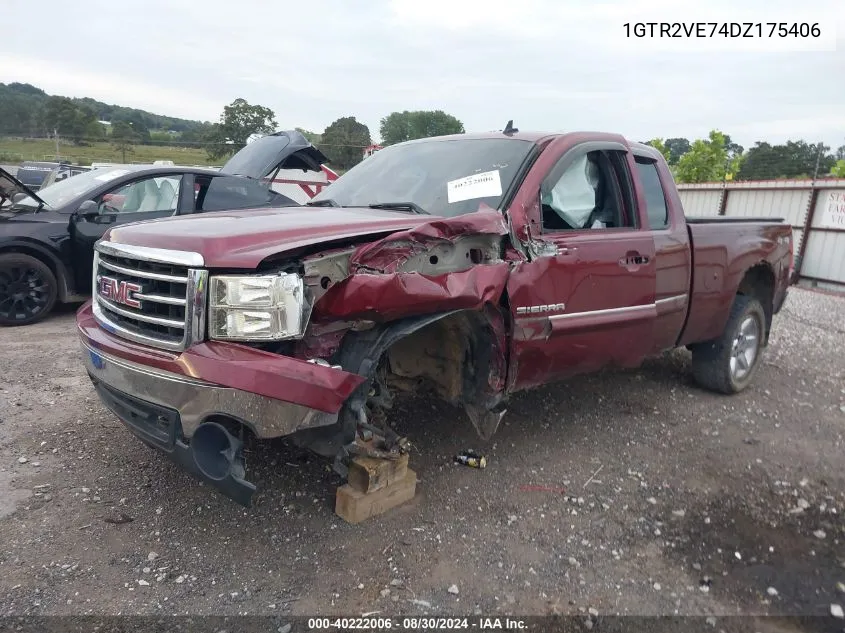 2013 GMC Sierra 1500 Sle VIN: 1GTR2VE74DZ175406 Lot: 40222006