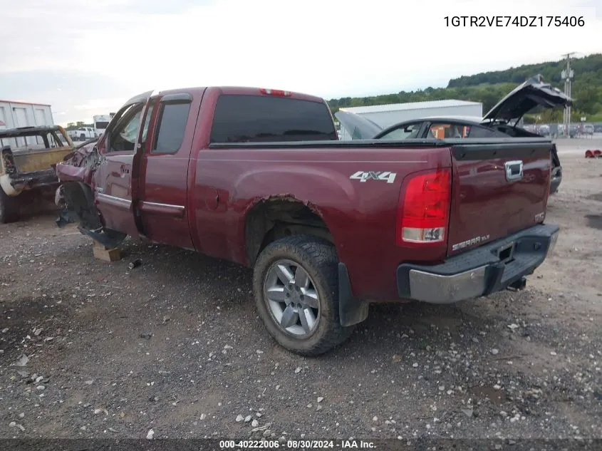 2013 GMC Sierra 1500 Sle VIN: 1GTR2VE74DZ175406 Lot: 40222006