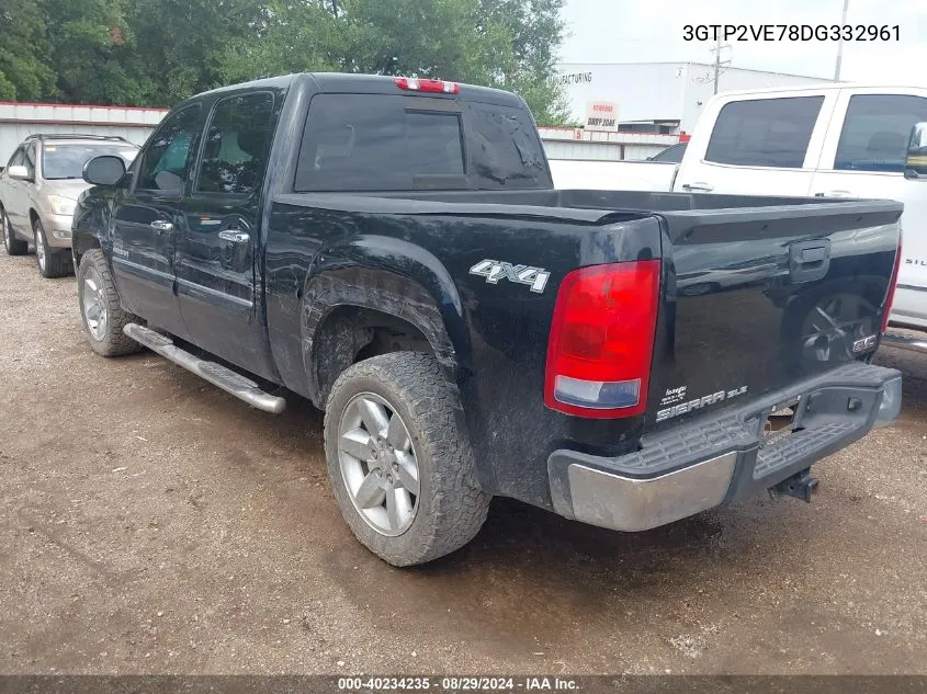 2013 GMC Sierra 1500 Sle VIN: 3GTP2VE78DG332961 Lot: 40234235