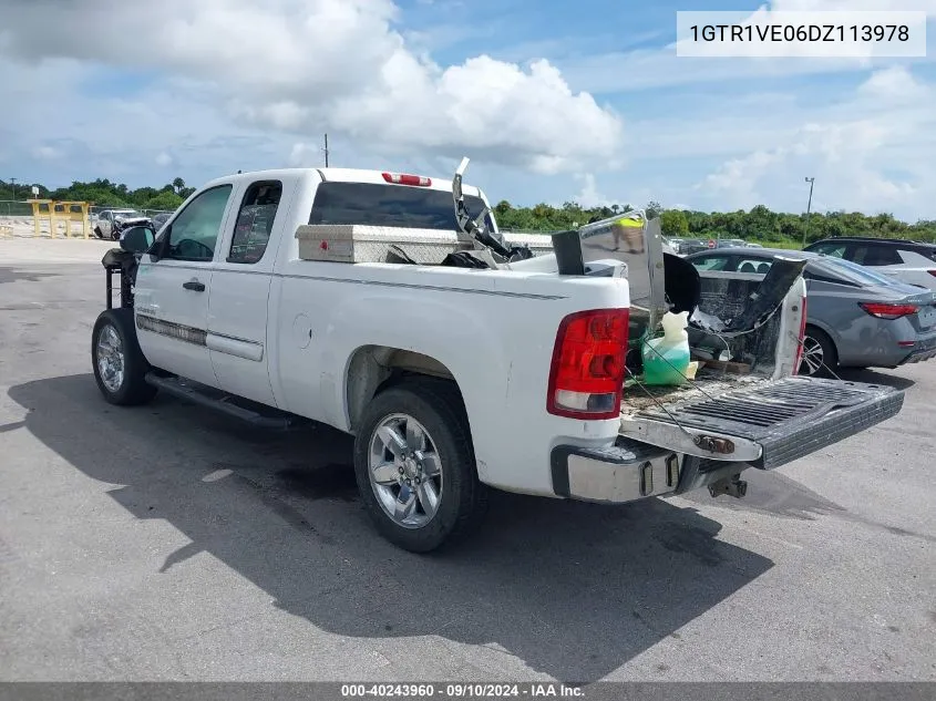 2013 GMC Sierra 1500 C1500 Sle VIN: 1GTR1VE06DZ113978 Lot: 40243960