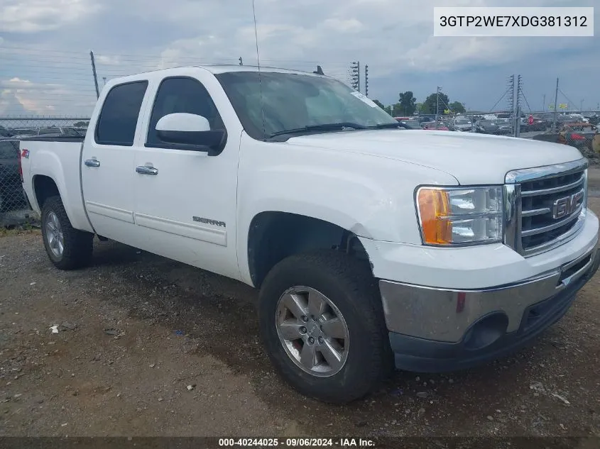 2013 GMC Sierra 1500 Slt VIN: 3GTP2WE7XDG381312 Lot: 40244025