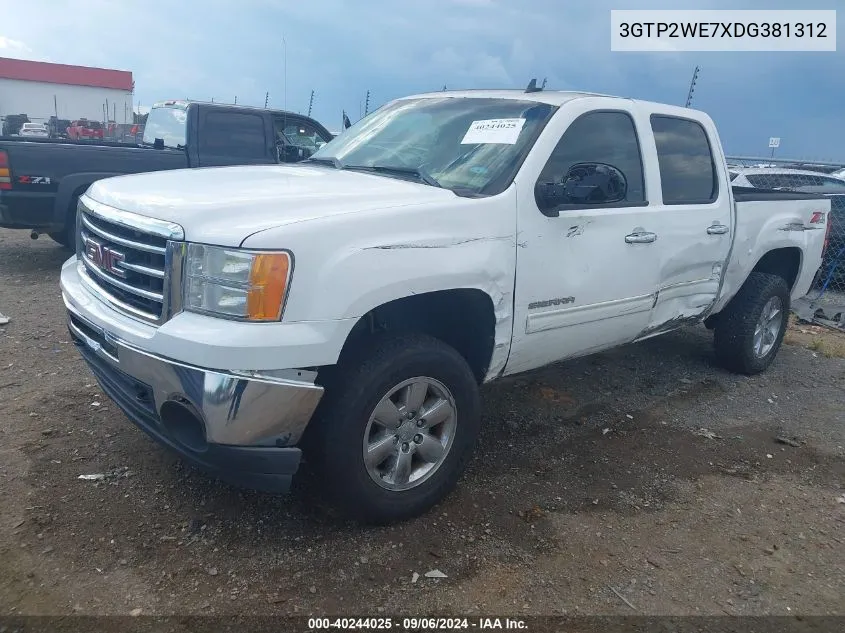 2013 GMC Sierra 1500 Slt VIN: 3GTP2WE7XDG381312 Lot: 40244025