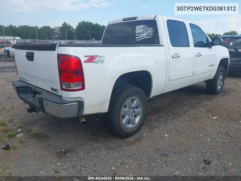 2013 GMC Sierra 1500 Slt VIN: 3GTP2WE7XDG381312 Lot: 40244025