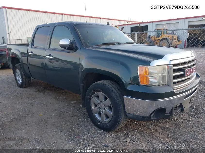 2013 GMC Sierra 1500 K1500 Sle VIN: 3GTP2VE79DG265500 Lot: 40249975