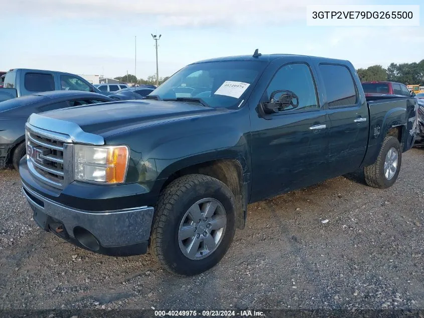 2013 GMC Sierra 1500 K1500 Sle VIN: 3GTP2VE79DG265500 Lot: 40249975