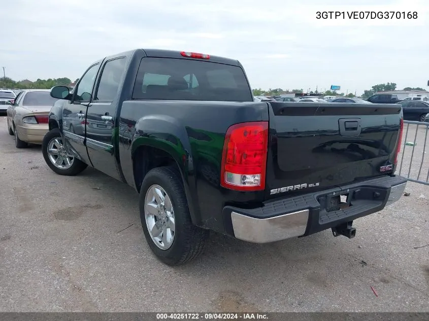 2013 GMC Sierra 1500 Sle VIN: 3GTP1VE07DG370168 Lot: 40251722