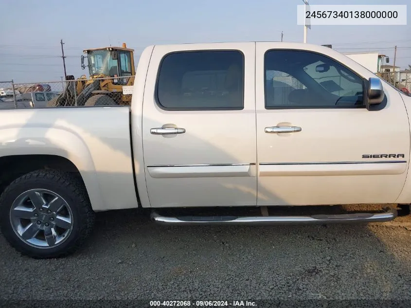 2013 GMC Sierra 1500 Slt VIN: 24567340138000000 Lot: 40272068