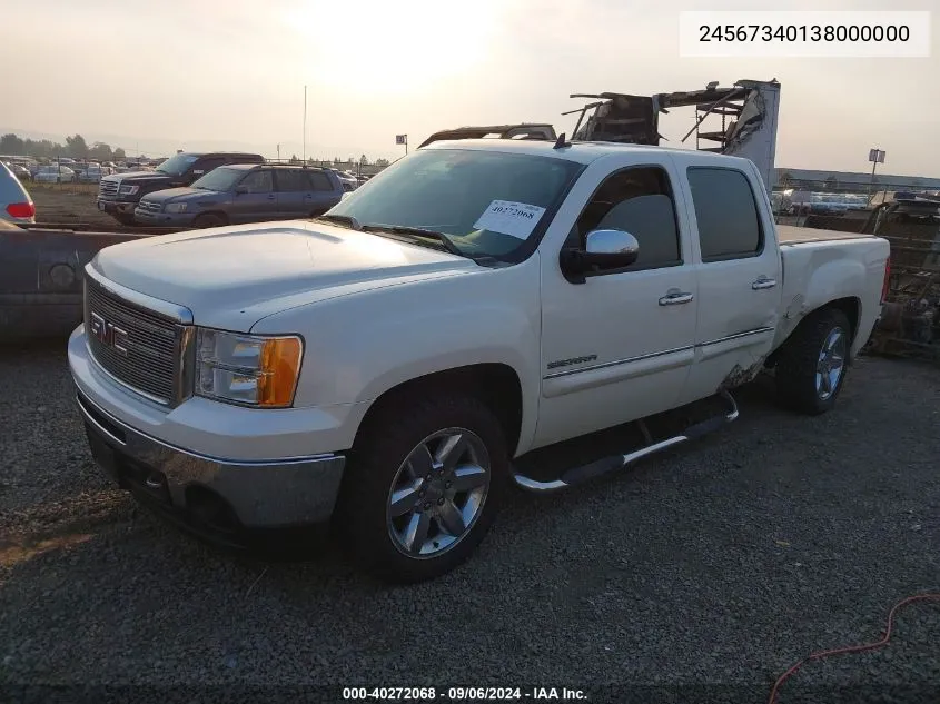 2013 GMC Sierra 1500 Slt VIN: 24567340138000000 Lot: 40272068