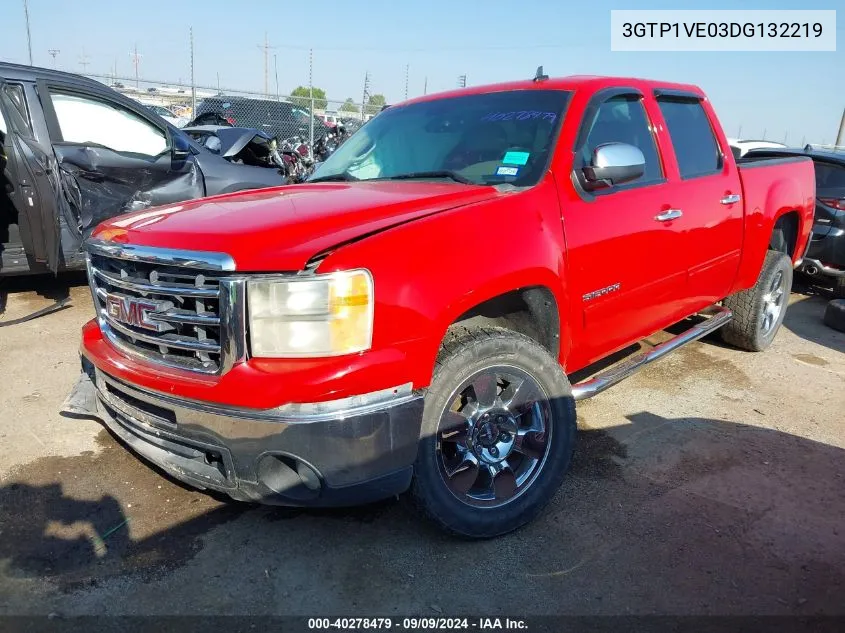 2013 GMC Sierra 1500 Sle VIN: 3GTP1VE03DG132219 Lot: 40278479