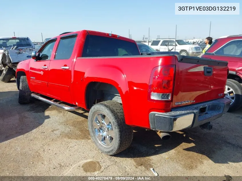 2013 GMC Sierra 1500 Sle VIN: 3GTP1VE03DG132219 Lot: 40278479