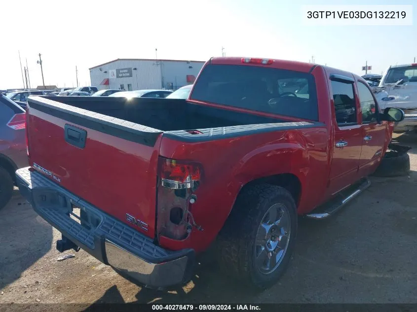 2013 GMC Sierra 1500 Sle VIN: 3GTP1VE03DG132219 Lot: 40278479