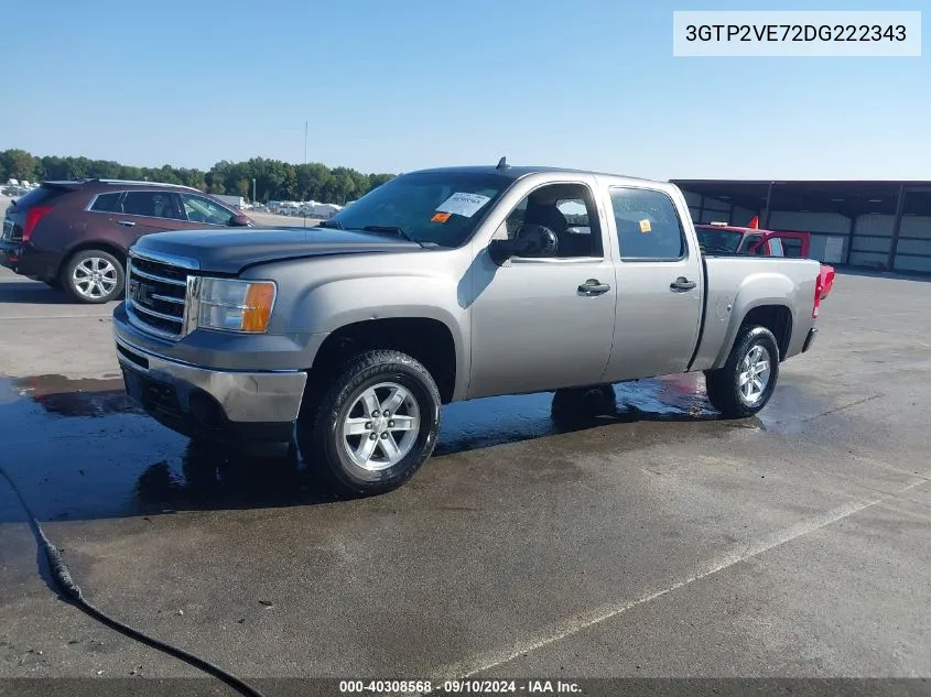 3GTP2VE72DG222343 2013 GMC Sierra K1500 Sle