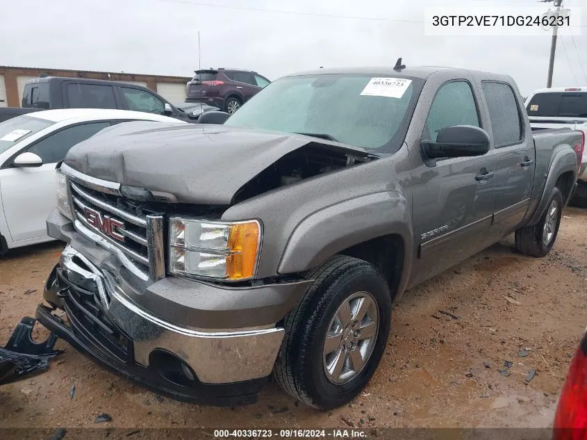 2013 GMC Sierra 1500 K1500 Sle VIN: 3GTP2VE71DG246231 Lot: 40336723