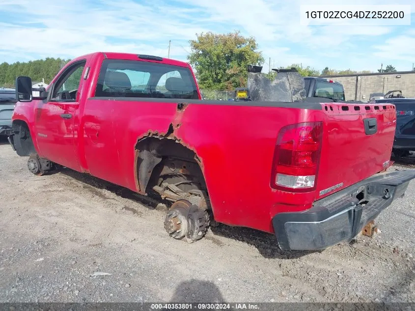 2013 GMC Sierra 2500Hd Work Truck VIN: 1GT02ZCG4DZ252200 Lot: 40353801