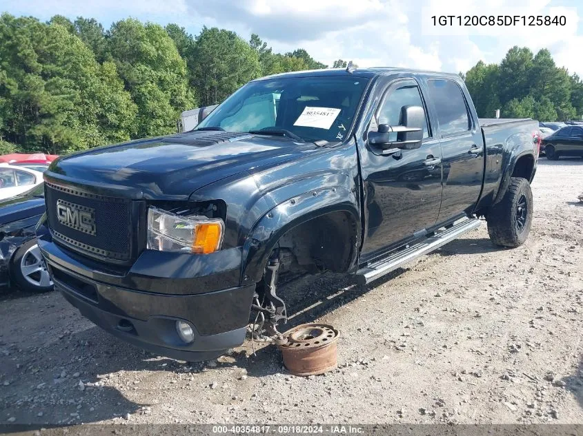 2013 GMC Sierra 2500Hd Sle VIN: 1GT120C85DF125840 Lot: 40354817