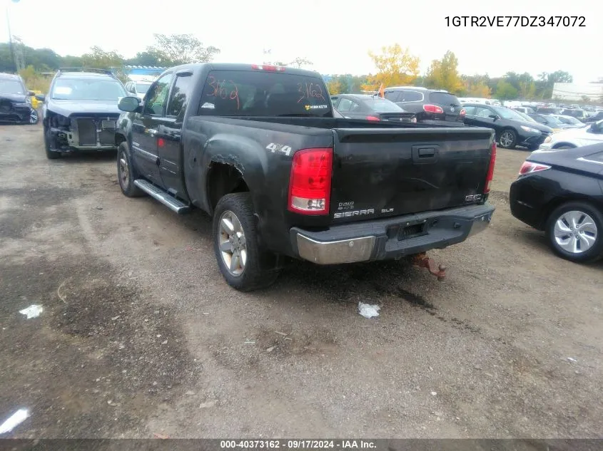 2013 GMC Sierra 1500 Sle VIN: 1GTR2VE77DZ347072 Lot: 40373162