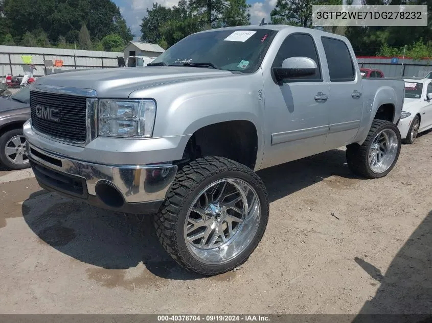 2013 GMC Sierra 1500 Slt VIN: 3GTP2WE71DG278232 Lot: 40378704