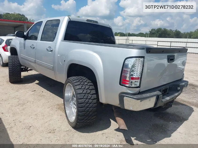 2013 GMC Sierra 1500 Slt VIN: 3GTP2WE71DG278232 Lot: 40378704