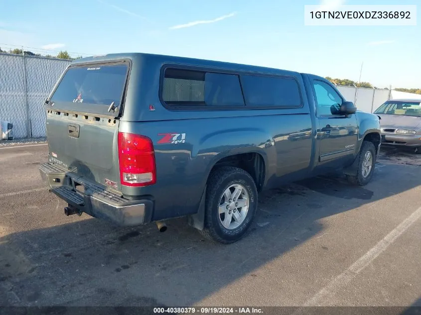 2013 GMC Sierra 1500 Sle VIN: 1GTN2VE0XDZ336892 Lot: 40380379