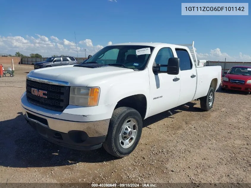 2013 GMC Sierra 2500Hd Work Truck VIN: 1GT11ZCG6DF101142 Lot: 40390649