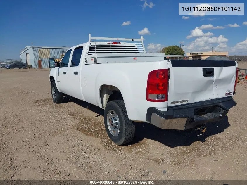 2013 GMC Sierra 2500Hd Work Truck VIN: 1GT11ZCG6DF101142 Lot: 40390649