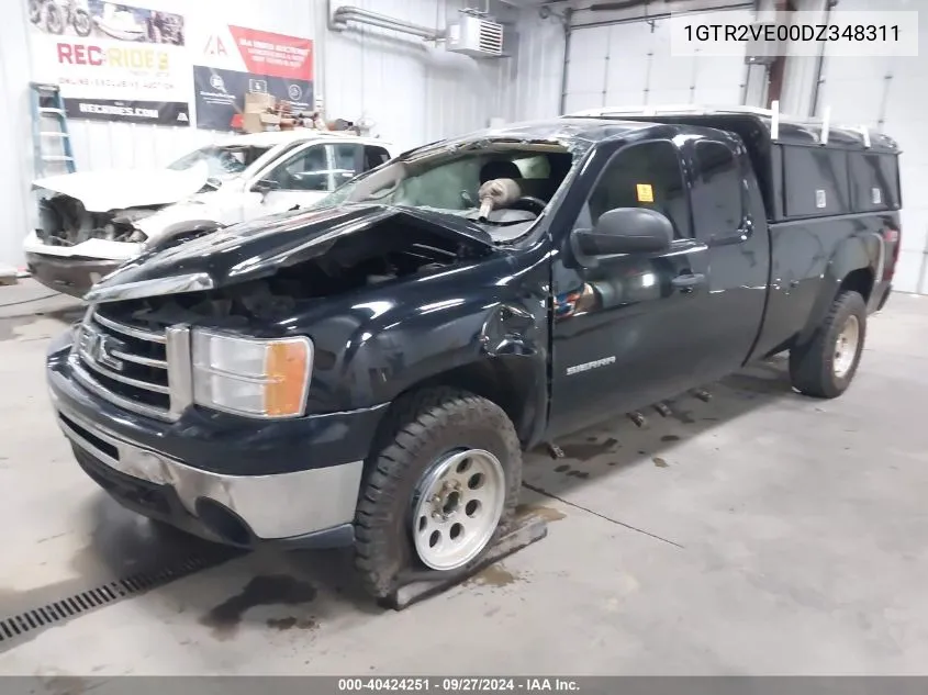 2013 GMC Sierra 1500 Sle VIN: 1GTR2VE00DZ348311 Lot: 40424251